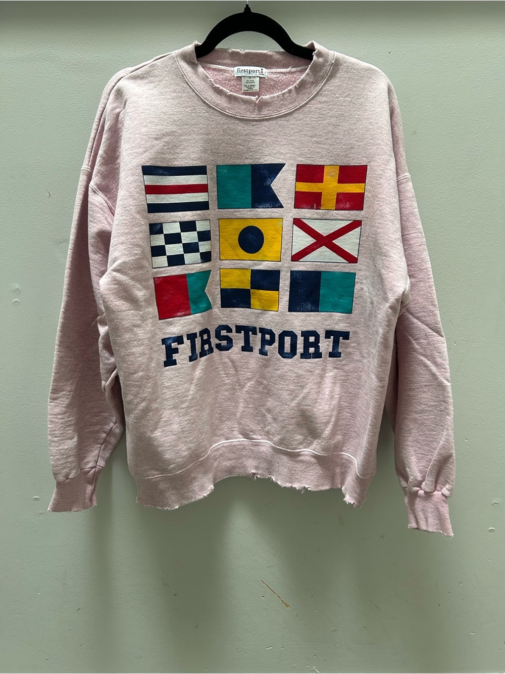 Firstport Graphic Crewneck Sweater